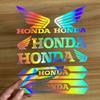 WRS2  Motorcycle Stickers for HONDA Car Logo Reflective Laser Stickers Racing Helmet Decals Tail Box Shock Absorber Decoration