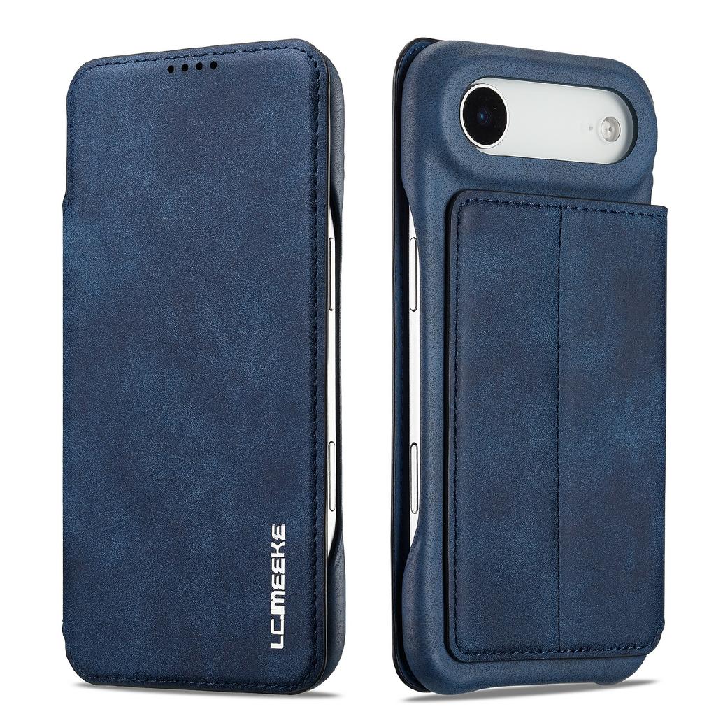 LC.IMEEKE For iPhone 17 Air Case Card Holder Stand Leather Phone Cover