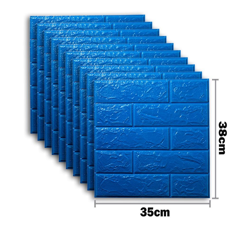 10 шт. 3D пенопластовые наклейки на стену, обои, кирпичные водонепроницаемые клейкие панели, гостиная, спальня, домашний дом, украшение для ванной комнаты, декор для балкона