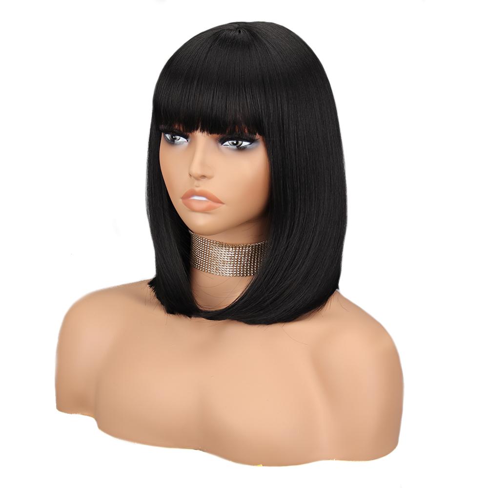 LISI HAIR Короткие парики Боб лавандового фиолетового цвета с челкой Синтетический красочный парик для косплея на каждый день для женщин из натуральных волос