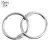 Metal Loose Leaf Book Binder Hoop Ring Multifunctional Keychain Circle DIY Album