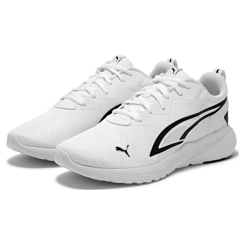 PUMA All-Day Active Unisex Low Top Casual Running Shoes Fabric Synthetic Leather Cushioned Anti-slip Breathable White Black 386269-04