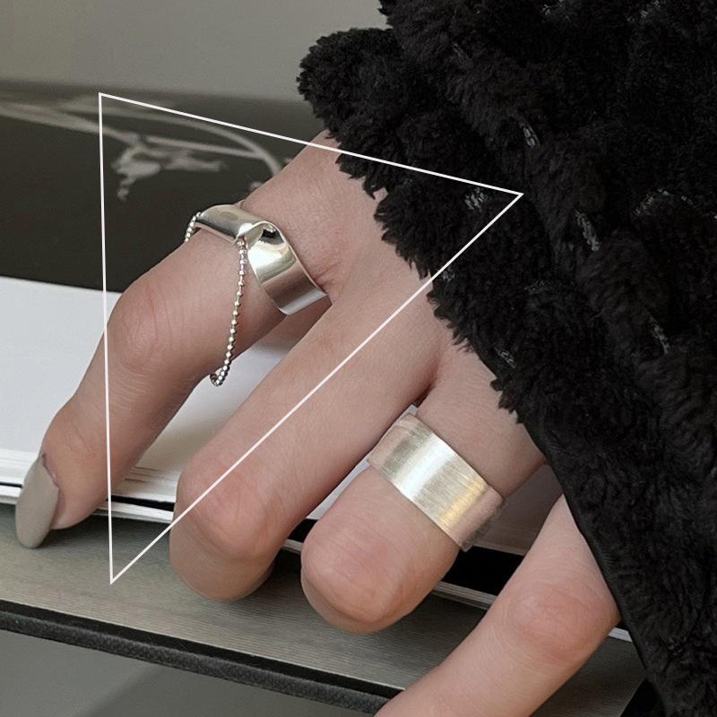 Серебряное кольцо 925 пробы, корейское, геометрический витой плетеный открытый дизайн, женская мода, индивидуальность, простой тренд, ретро, крутые украшения