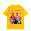 Графические футболки рэпера Lil Peep Модные футболки с коротким рукавом в стиле хип-хоп Летняя свободная хлопковая футболка Унисекс Y2k Уличная одежда