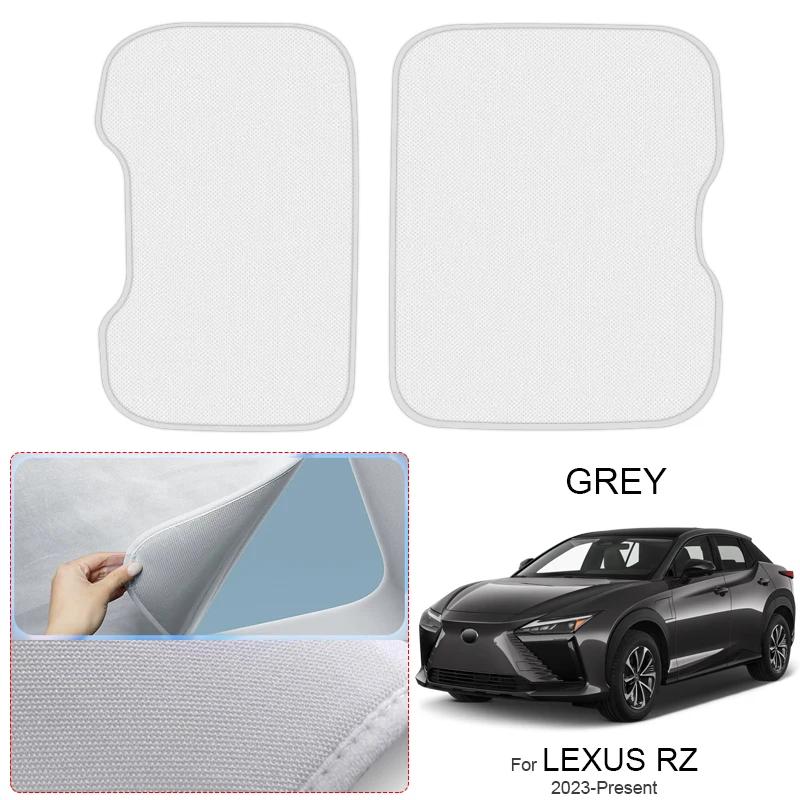 Car Suede Fabric Anti-uv Electrostatic Adsorption Sunroof Sunshade For LEXUS RZ 2023-Present Auto Heat Insulation Skylight