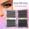 Large Capacity 40D Dense Mixed Eyelash Book: Feather Flow European & American Style Single Cluster Lazy Self-Grafting False Eyelashes