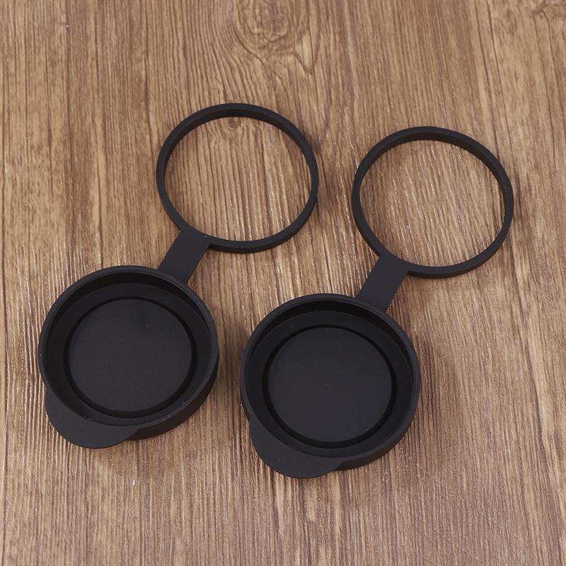 Durable 42mm/50mm Rubber Objective Lens Caps, Protects Binocular Eyepiece Lens