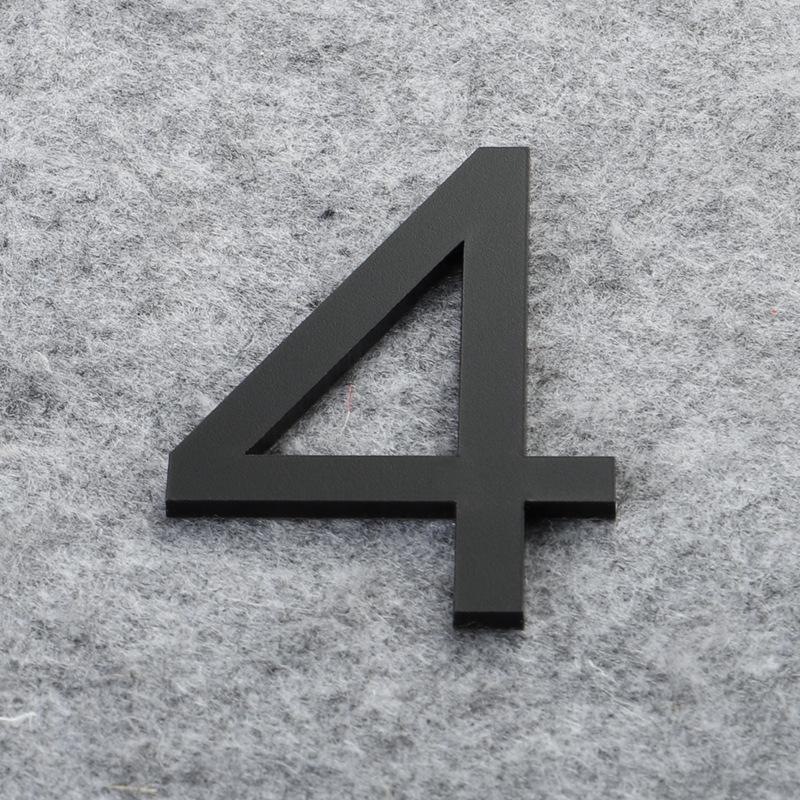 Матовая бронза золото 3D акриловые буквы номер дома настенные наклейки