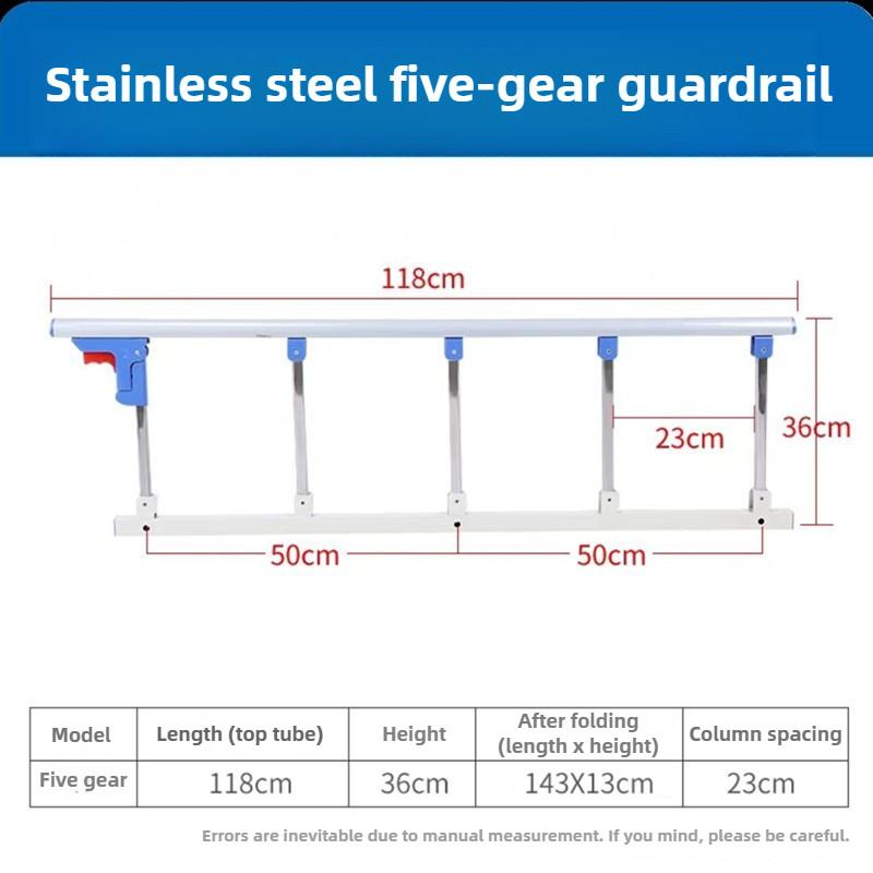 Elderly Anti Fall Guardrail Getting Up Assistive Device Dormitory Protective Bed Fence Household Foldable Armrest