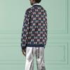 Gucci Свитеры Мужские Синие С V-образным вырезом Умеренные 716334-XKCOZ-4804