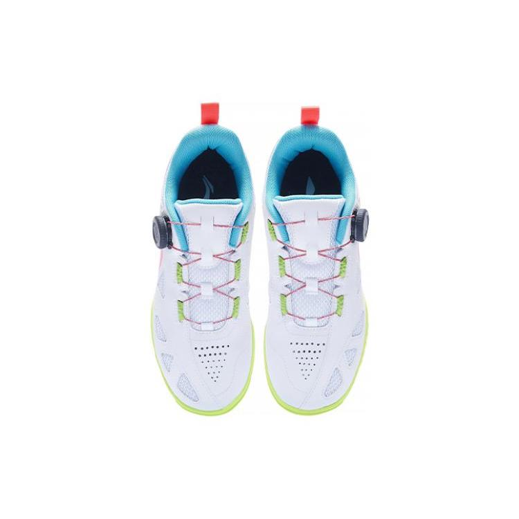 Li Ning Mage ESS Удобные износостойкие дышащие низкие тренировочные кроссовки унисекс Белый Красный APTT001-1