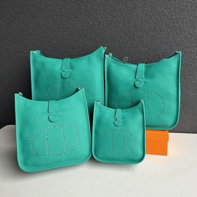 New Genuine Leather Top Layer Cowhide Lychee Pattern Men's And Women's Universal Hollow Crossbody Bag Genuine Leather Women's Bag