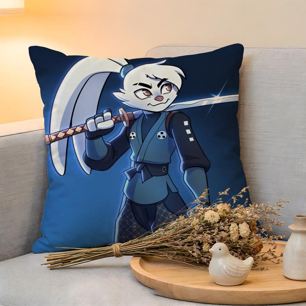 Cushion Cover  Linen  SkinFriendly Soft Decorative Case For Sofa Home Decor KWaii Anime UUsagi Yojimbo Pillow cover