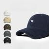 Versatile  Polished Polar Bear Embroidered Baseball Cap for Women In Summer New Wide Brimmed Face-showing Small Duckling Cap