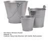 3Pcs Miniature Tin Bucket 1/12 Scale Hanging Small Bucket Multi-purpose Metal Bucket with Handle Dollhouse Accessories