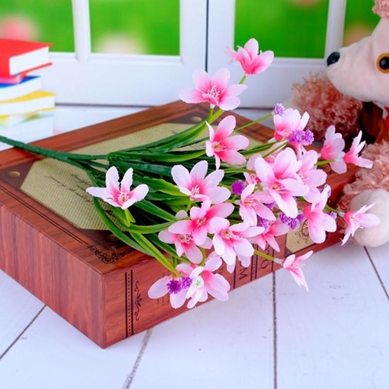 1 шт. орхидея искусственный цветок поддельные растения шелковая свадебная вечеринка композиция для украшения дома и сада