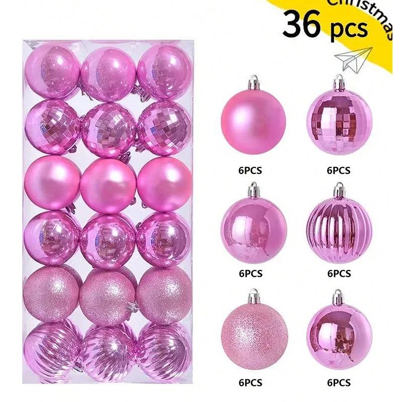 Christmas Tree Decoration 36Pcs 3CM Christmas Balls Pendant Ornaments Party Accessory Home Decor Navidad 2027 New Year Gifts