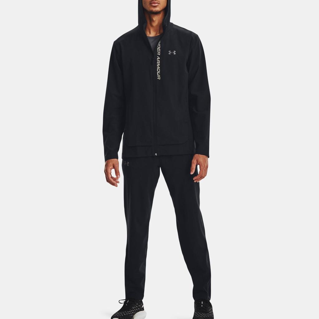 Under Armour Мужские трикотажные брюки для бега Out The Storm Solid Logo, черные 1376799-001