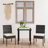 Day and Night - Day and Night Garden Dining Set 3 Pieces Black Synthetic Rattan
