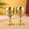 Metal European Antique Bronze White Wine Glass Creative Personalized Liquor Household Goblet Tass