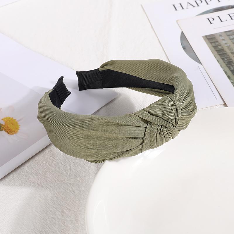 New Headbands for Women Girls Knotted Hair Band Solid Color Hairband Simple Hair Hoop Retro Makeup Headwear Hair Accessories