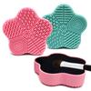 Silicone Makeup Brushes Cleaner Washing Pads Cleaning Brush Mat Cosmetic Brush Cleaner Universal Make Up Tool Scrubber Box Green