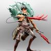 30cm Attack On Titan Figure Rival Mikasa Ackerman Action Figure Package Ver .Levi Pvc Action Figure Rivaille Collection Model