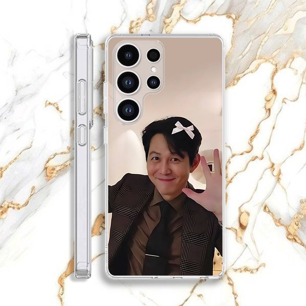 Чехол для телефона L-Lee J-Jung-jae для Samsung S30,23,21,22,20, FE lite,S10,9,8,7 PIus Note20ultra Мягкий Прозрачный