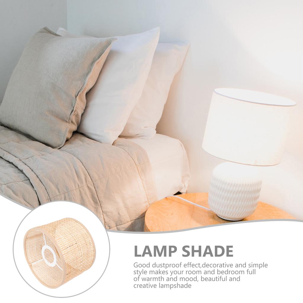 Плетеный Ротанговый Абажур Потолочное Украшение Черные Аксессуары для Люстры Декор Простой Крафт Стол