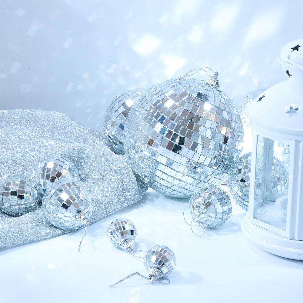 Ornaments DIY Christmas Tree Decoration Disco Mirror KTV Bar Reflective Glass Ball Christmas Ball