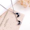 Necklace Japanese and Korean love tassel necklace accessories women's versatile high sense does not fade collarbone chain temperament accessories
