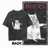 G Back Print Cool Vintage Cotton  Mens Cat Printed Graphic Tshirt  Acid Washed  Streetwear Big Size Oneck mens Tee Tshirt