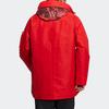 adidas Cny Топ Wvjk лимитированный Флис Сохраняет тепло Colorblock Куртка с капюшоном Красный Мужская HC0276