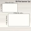 2D flat banner 1PC - Polyester - For lively abstract music decoration in living room and bedroom partiesXY