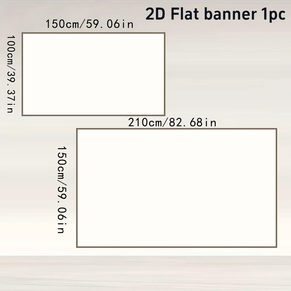 2D flat banner 1PC - Polyester - For lively abstract music decoration in living room and bedroom partiesXY