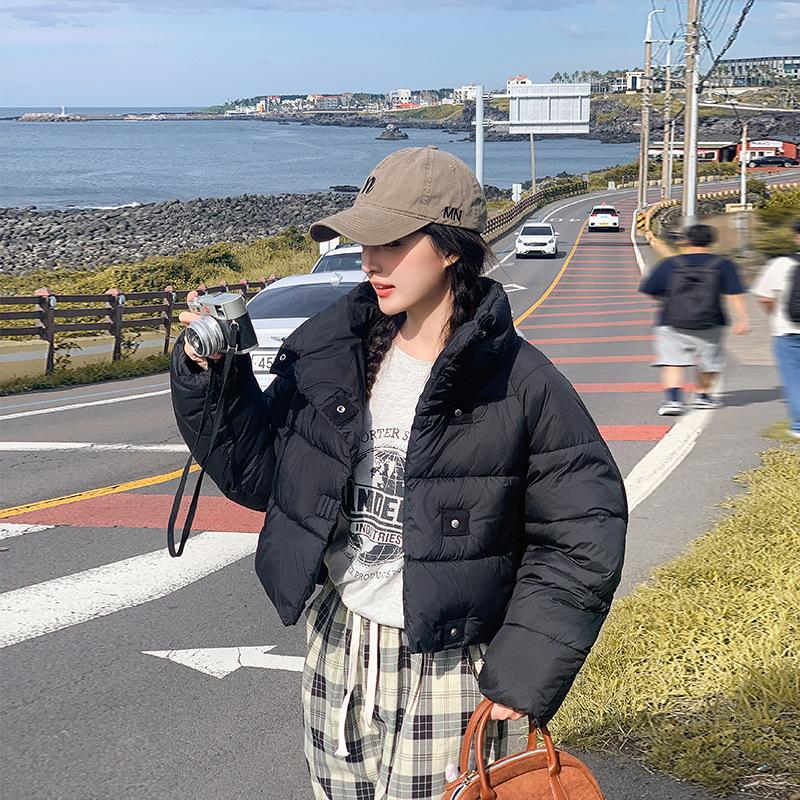 Новая зимняя одежда женская хлопковая одежда маленькая короткая хлопковая одежда стеганая куртка утолщенная одежда-хлеб куртка