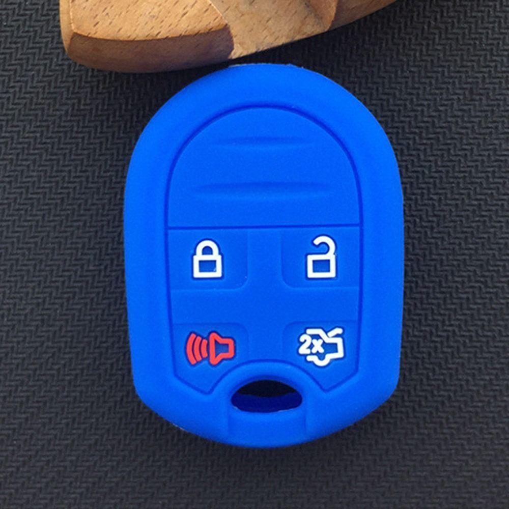 Silicone Silicone Case 4/5 Buttons Car Key Box Accessories Car Key Cover for Ford Car