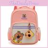 With Childrens Backpack Capybara Print Design And High Capacity For Daily School
