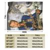 Johnny Hallyday  Blanket Quality Warm  Bedding Throws Winter Girls Boys Couch Chair Sofa Bed Fluffy Bedspread