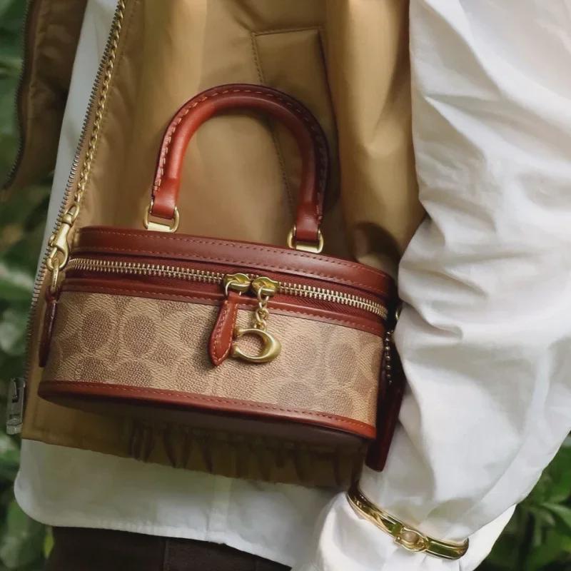 2024 Классическая ретро-сумка Trali 17 Box Crossbody Chain Bag - Европейский и американский стиль