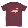 Unisexs T Shirt Digital Art Vampire Lips Tshirts Trendy Cool Beach Tees Classic Pattern Pure Cotton Tops Plus Size 5xl