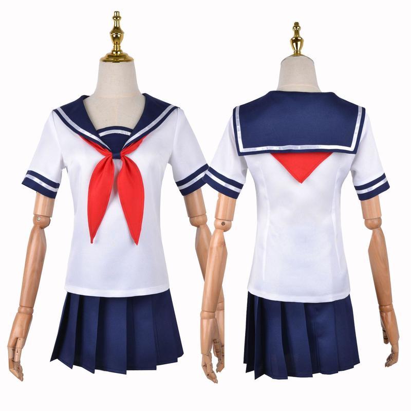 SCIONE Костюм для косплея Yandere Simulator Аяно Аиши Школьная форма JK Женская футболка-матроска Юбка