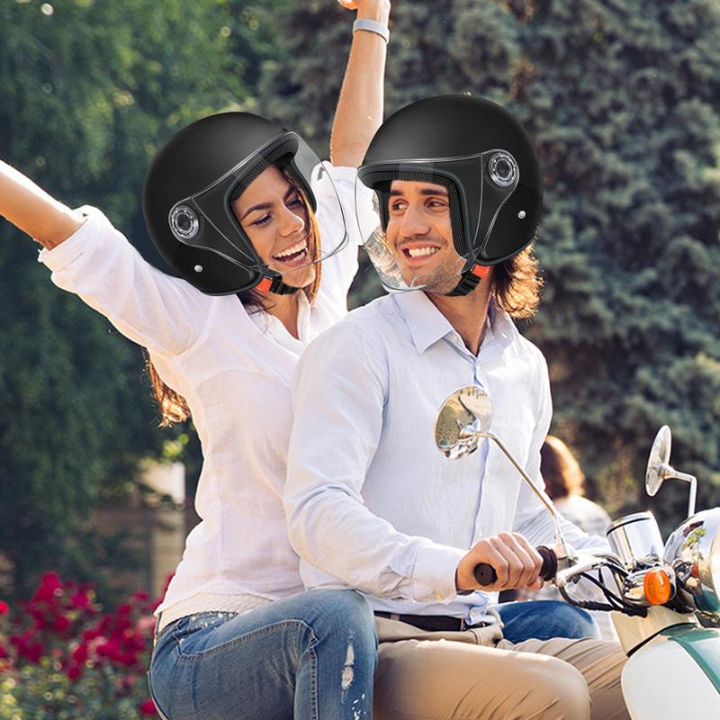 Ретро шлемы с линзами для езды на велосипеде, регулируемые защитные шлемы для мотоциклов, легкие мотошлемы, аксессуары для мотоциклов для езды на велосипеде