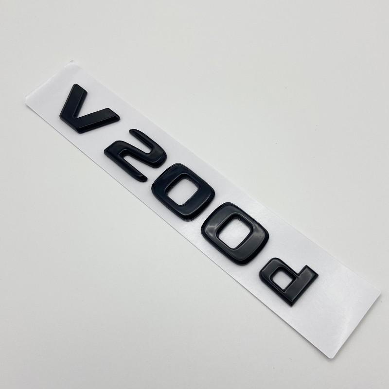 DZECY1 3D Letters V200d V220d V250d V300d V350d ABS Emblem for Mercedes Benz V Class Car Fender Badge Trunk Nameplate Logo Sticker