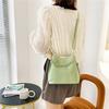 Chic Khaki Green Blue Black Yellow Brown Pu Material Women's Bucket Bag For Spring