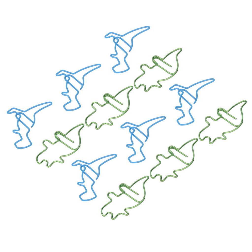 100 шт. скрепок в форме бегемота, динозавра, металлические, милые, стильные, легкие, портативные, офисные, для доктора