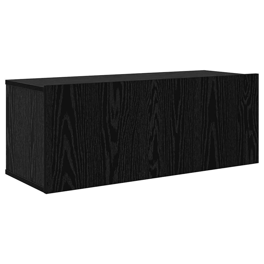TV Cabinet Set 5 pcs Black Oak Effect Particleboard