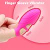 Finger Sleeve Vibrator G Spot Massager Clitoris Stimulator Female Masturbation Vibrators Orgasm Sex Toys For Women Lesbian