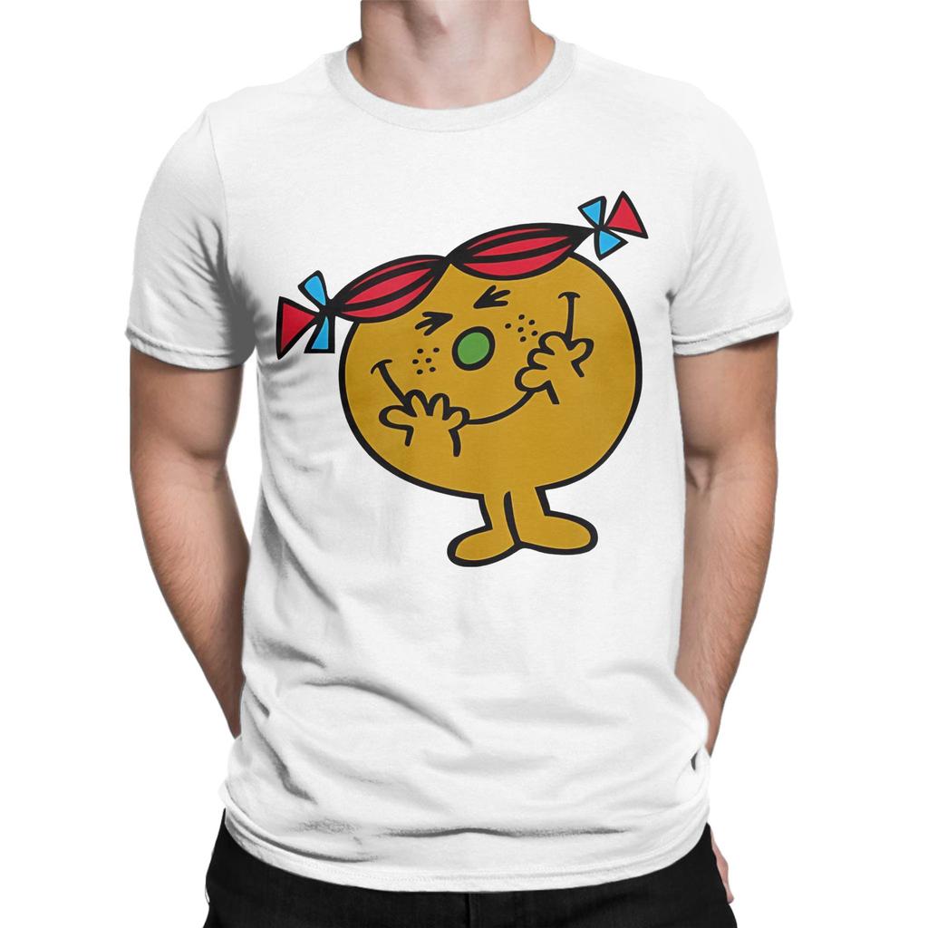Mr Men Little Miss Trouble T Shirts Men Women Pure Cotton Leisure T-Shirt Round Neck Tee Shirt Short Sleeve Clothing Plus Size