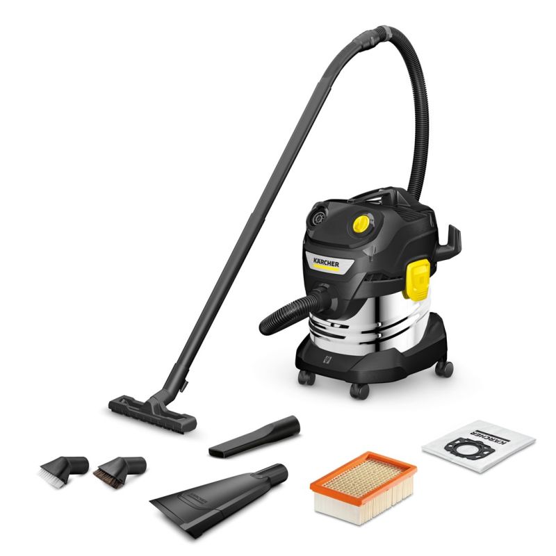 Kärcher WD 4 S Go!Further Drum Vacuum Cleaner 1100W 20L Black/Yellow